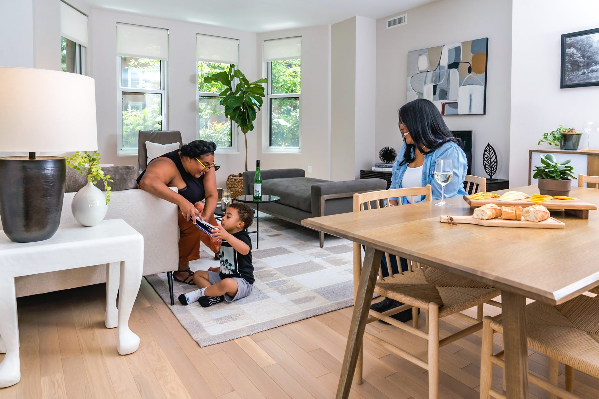 Walls and flooring with high acoustics ratings to ensure noise protection